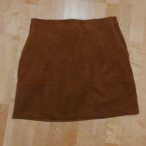 Brown Suade Banana Republic Skirt